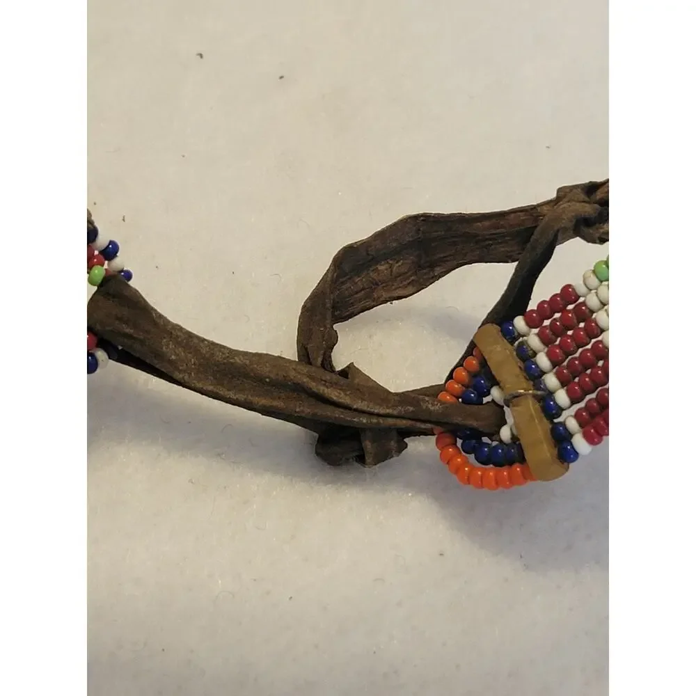 Maasai Beaded Ethnic Necklace Boho Art Deco Choker‎ Multicolor Fashion Jewelry